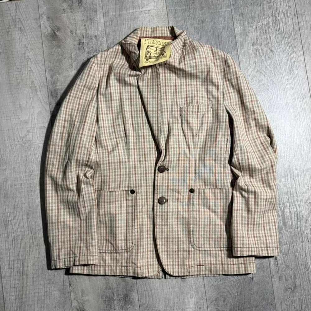 Vintage 2000s tan and brown fillmore Y2K blazer affliction style jacket - Picture 5 of 7